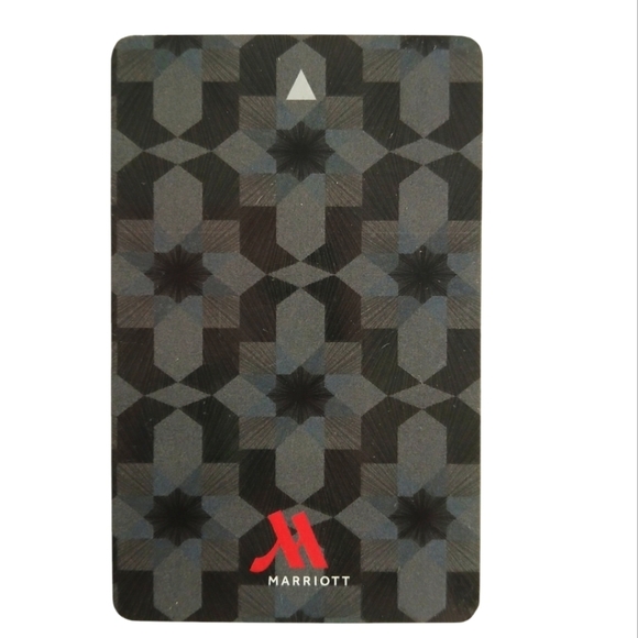 Marriott Hotel Resort Key Card Hotel Room Key Embossed Black & Red Graphics - Picture 1 of 4